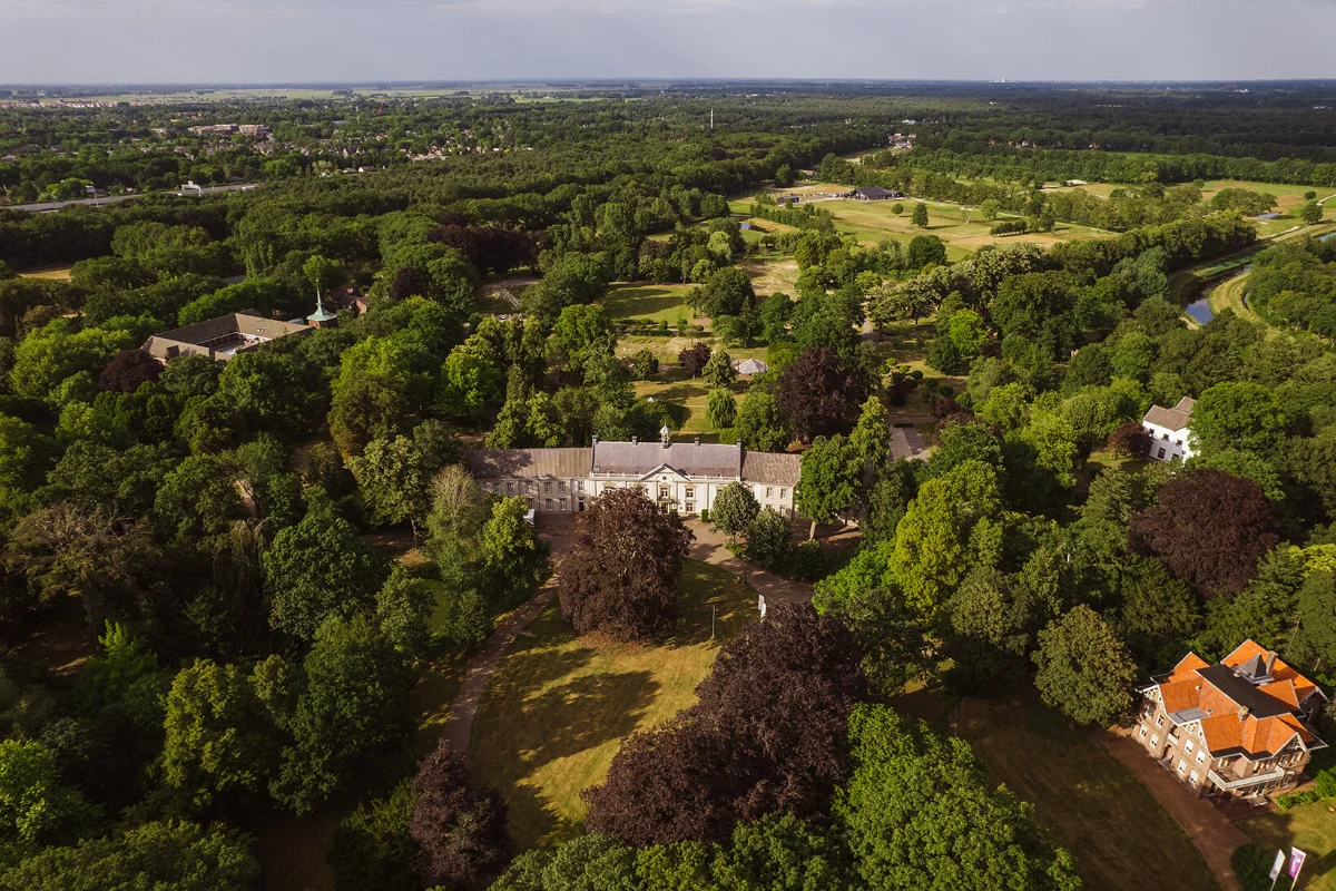 Luchtfoto van Landgoed Coudewater